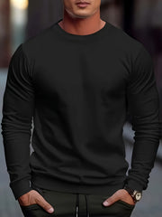 Men's Round Neck Sweatshirt Loose Pullover Autumn Winter
