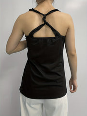 Faith Print Twist Back Tank Top