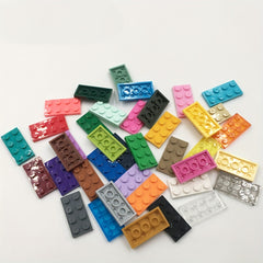 12 Set 2x4 Short Bricks in 15 Colors for DIY Architectural Scenery