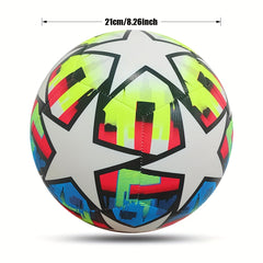 1pc No 5 PU Leather Machine Stitched Soccer Ball Outdoor Competition