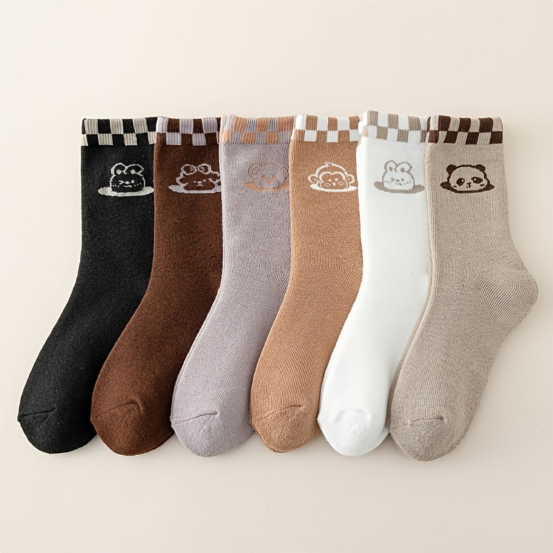 Women's Cartoon Animals Tube Socks