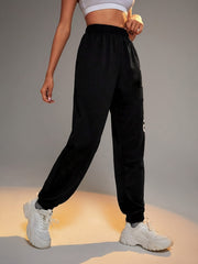Solid Thickened Casual Pants Women's Athleisure