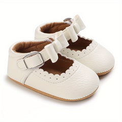 Bowknot Solid Baby Girl Sandals Soft Slip-Resistant Shoes for Indoor Outdoor