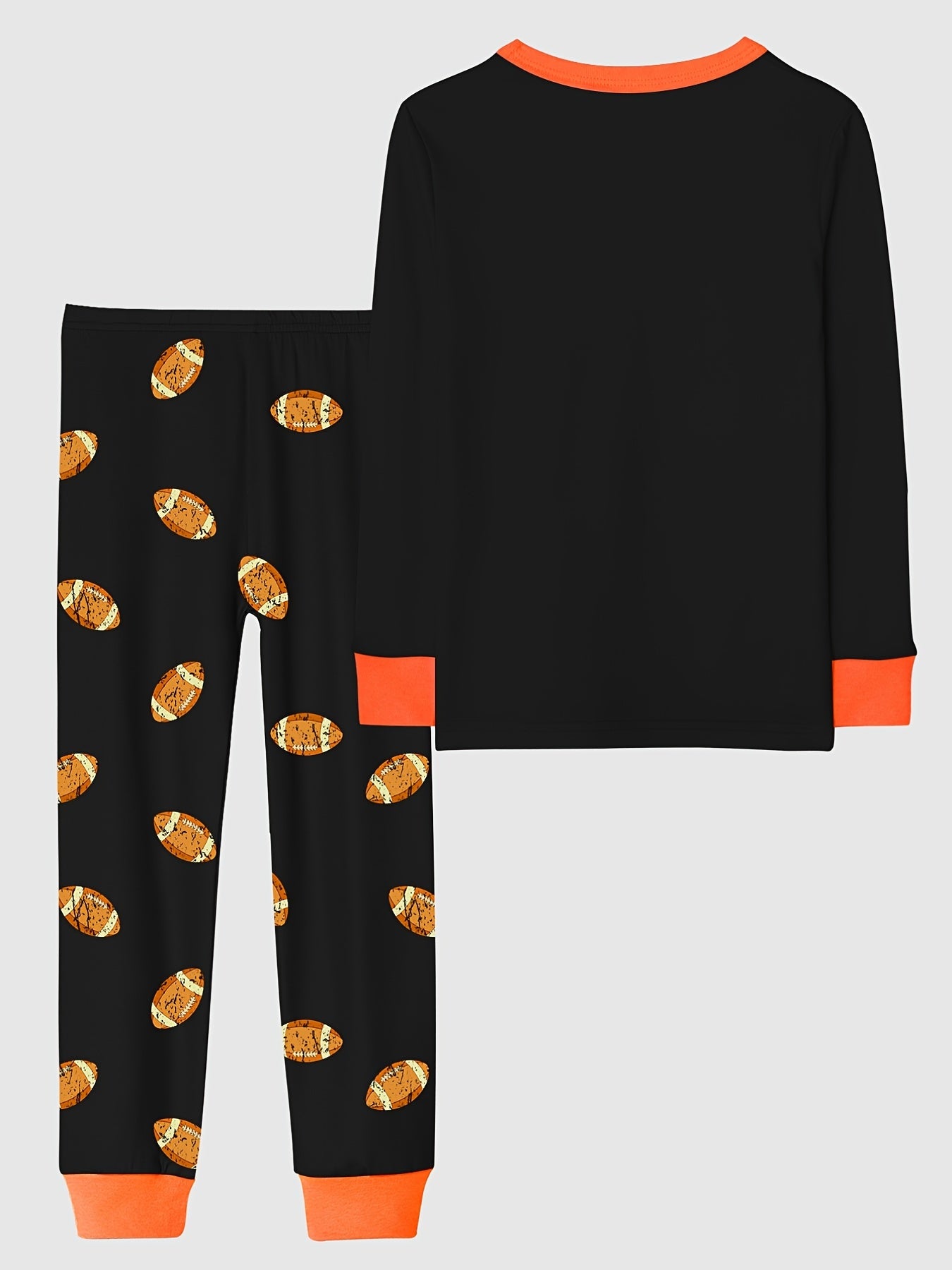 Rugby Skeleton Kid's Pajamas 2pc Set Halloween Style Comfy PJ Loungewear