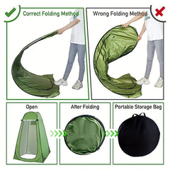 Portable Pop up Privacy Tent for Outdoor Bathroom Dressing Room & Camping Toilet