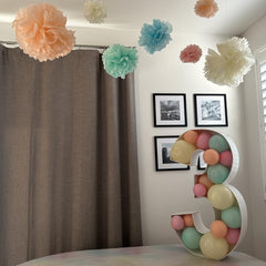 91 Mosaic Numbers For Balloons Marquee Numbers Pre Cut Light Up 91 44 Cm Tall