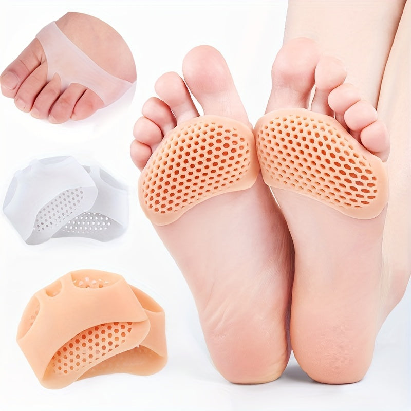 Women's High Heel Silicone Forefoot Pads Gel Insoles