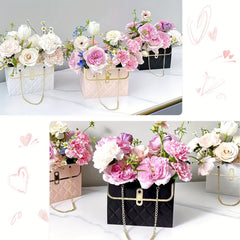 12pcs Flower Gift Bags with Handles for Mother's Weddings