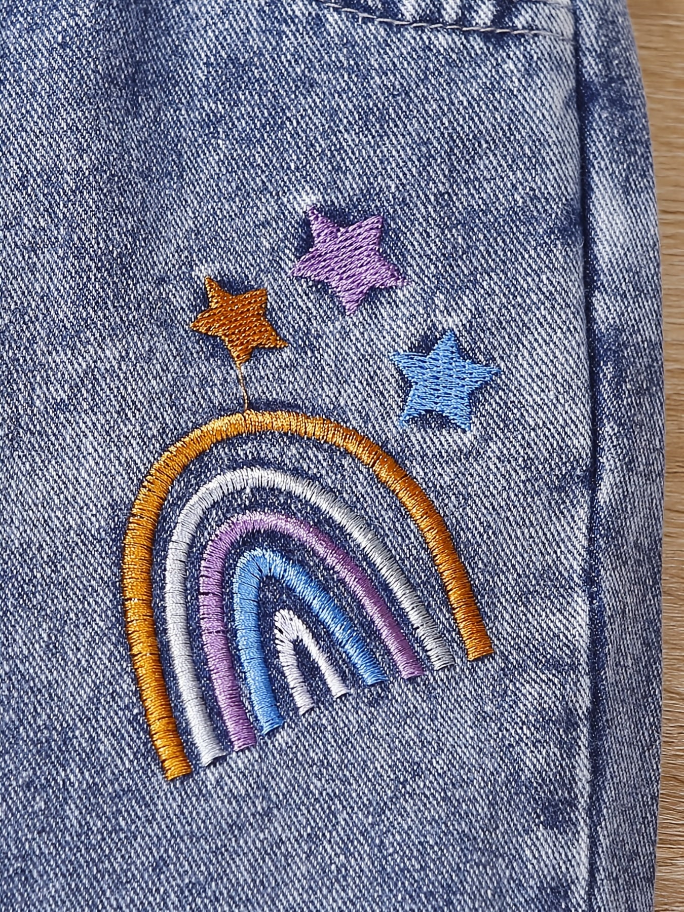 Toddler Girls' Unicorn Rainbow Stars Jeans