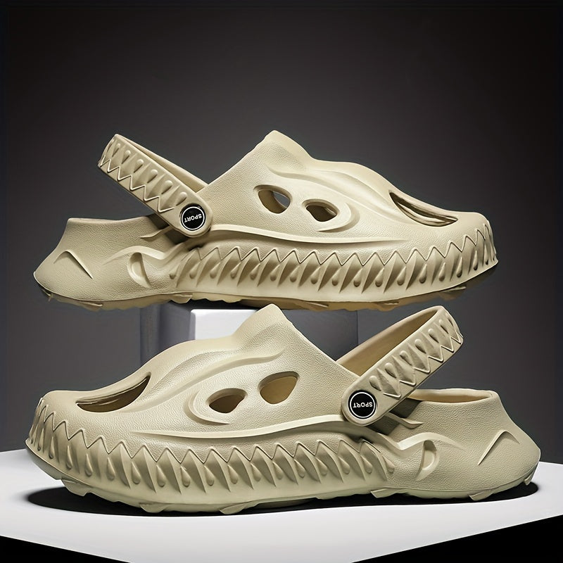 Men's Novel Build Clogs Slip-on Sandals Soft Sole Walking Shoes