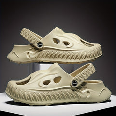Men's Novel Build Clogs Slip-on Sandals Soft Sole Walking Shoes