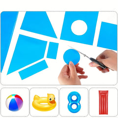Self Adhesive Plastic Pool Repair Patch Inflatable Boat Patch