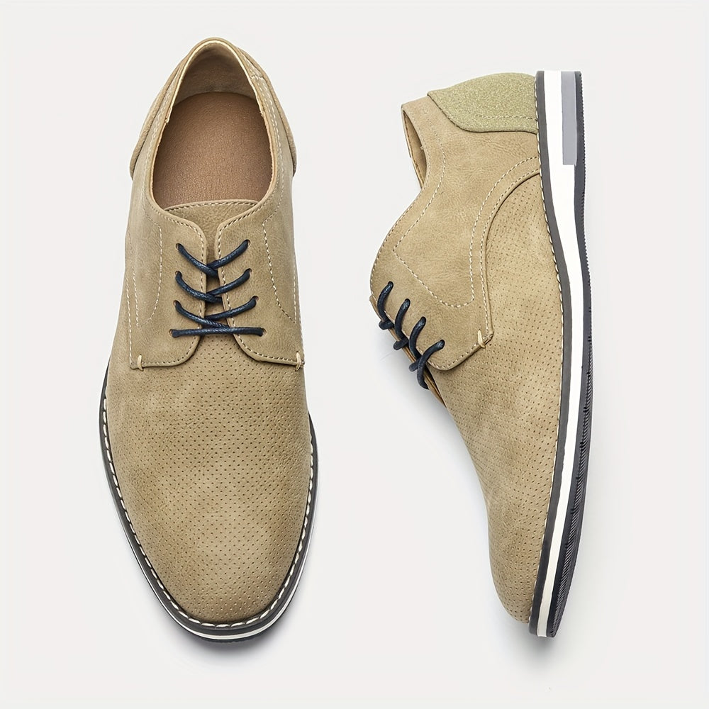 Men's Derby Shoes Lace up Front Dress Shoes For Men Office Business