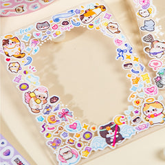 Cat Graffiti Die Cut Tape - Variety Rice Design