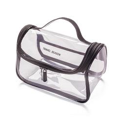 Transparent Waterproof Cosmetic Wash Bag Foldable Large Capacity Wash Bag