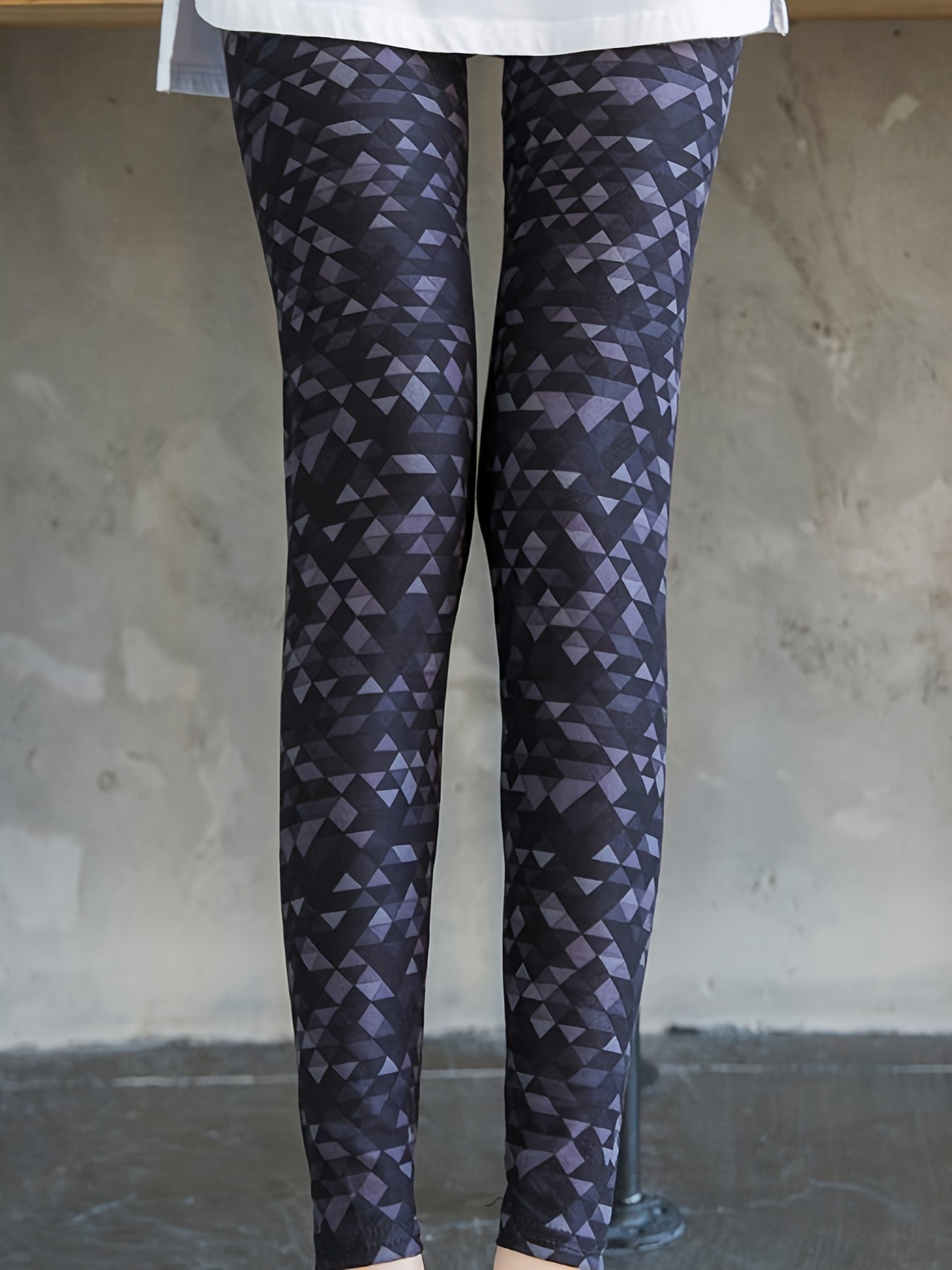 Print Skinny Leggings Casual Stretchy Women's Clothing