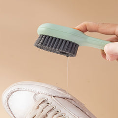 2pcs Green Wool Shoe Brush with Detergent - Household Cleaning Clothes
