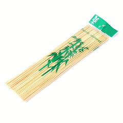 50pcs Round Bamboo Sticks BBQ Disposable Barbecue Supplies