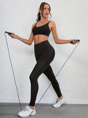 High Waist Tummy Control Leggings Elastic Workout Pants