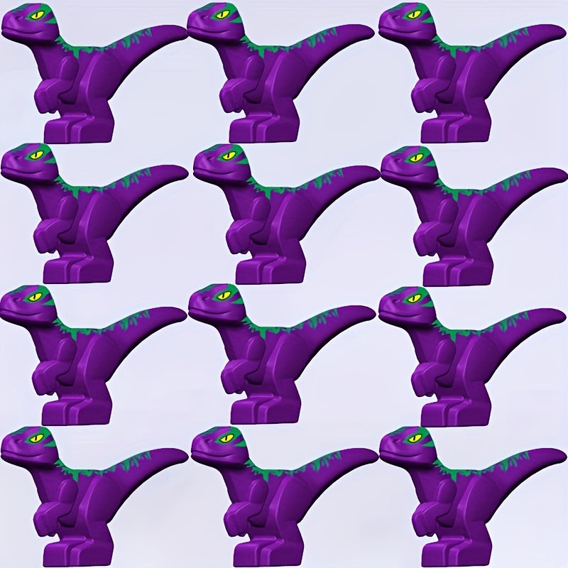 12pcs Mini Dinosaur Model Toys Building Block DIY Animal Christmas Gift