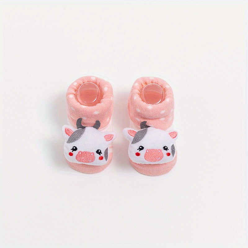 1pair Kids Cartoon Animal Non-slip Floor Socks