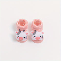 1pair Kids Cartoon Animal Non-slip Floor Socks