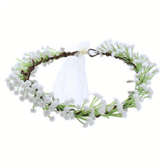 Girl's Flower Children's Wreath Christmas Party Headdress