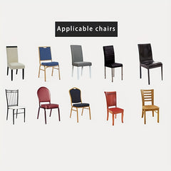 Abstract Grid Pattern Chair Slipcover for Dining Chairs