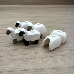 Sheep Farm Building Blocks Set for Kids, DIY Farm Toy Animal Model Puzzle Set