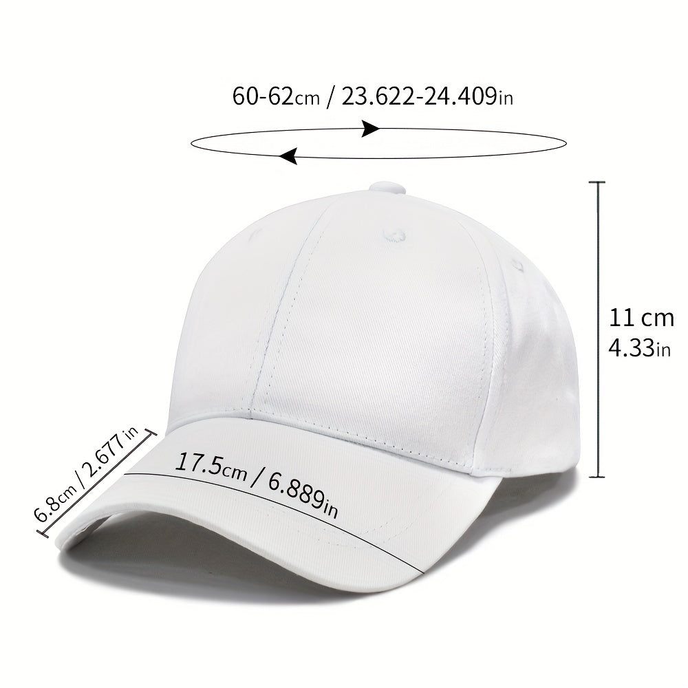 Solid Ponytail Baseball Cap Adjustable Back Buckle Outdoor