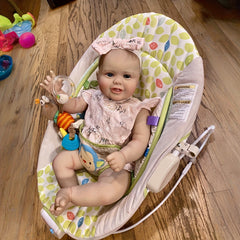 Huge Baby Reborn Baby Doll Kodi Bear Girl Doll Lifelike 3D Painted Skin