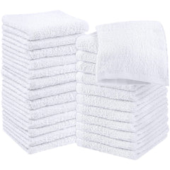 12pcs Flannel Face Cloths for Salon Gym Spa Use