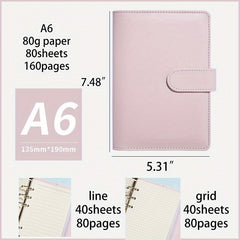 A6 Girl Heart Notebook Minimalist College Diary