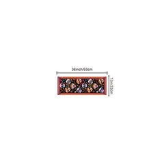 Mexican Style Skull Linen Table Runner Halloween Decor