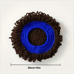 Knitted Wig Cap Curly Hair Wig Hat Cap for Men and Women