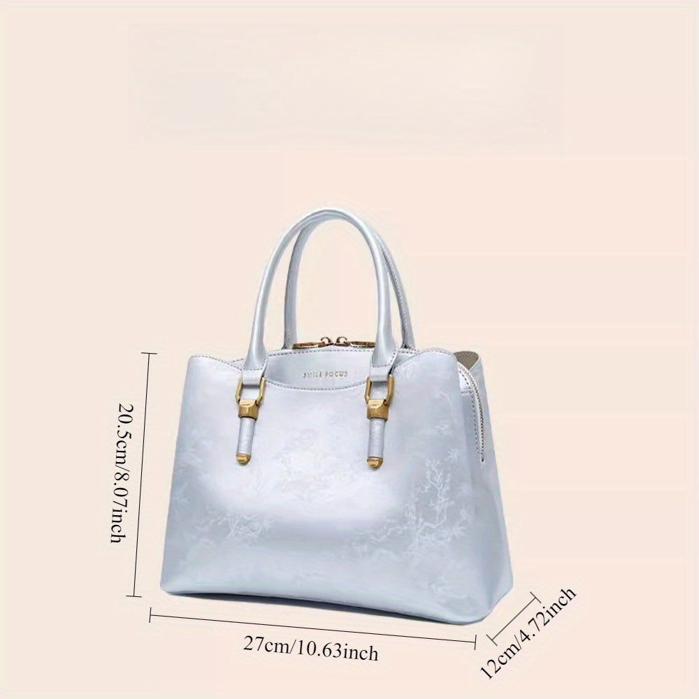Stylish Women's Handbag with Hardware Embellishments