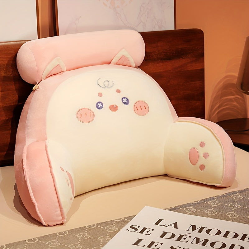 Cat Plush Cushion Sofa Waist Support Pillow Nap Doll Toy