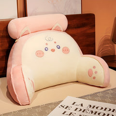 Cat Plush Cushion Sofa Waist Support Pillow Nap Doll Toy