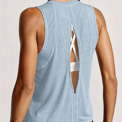 Breathable Split Backless Tank Top for Women