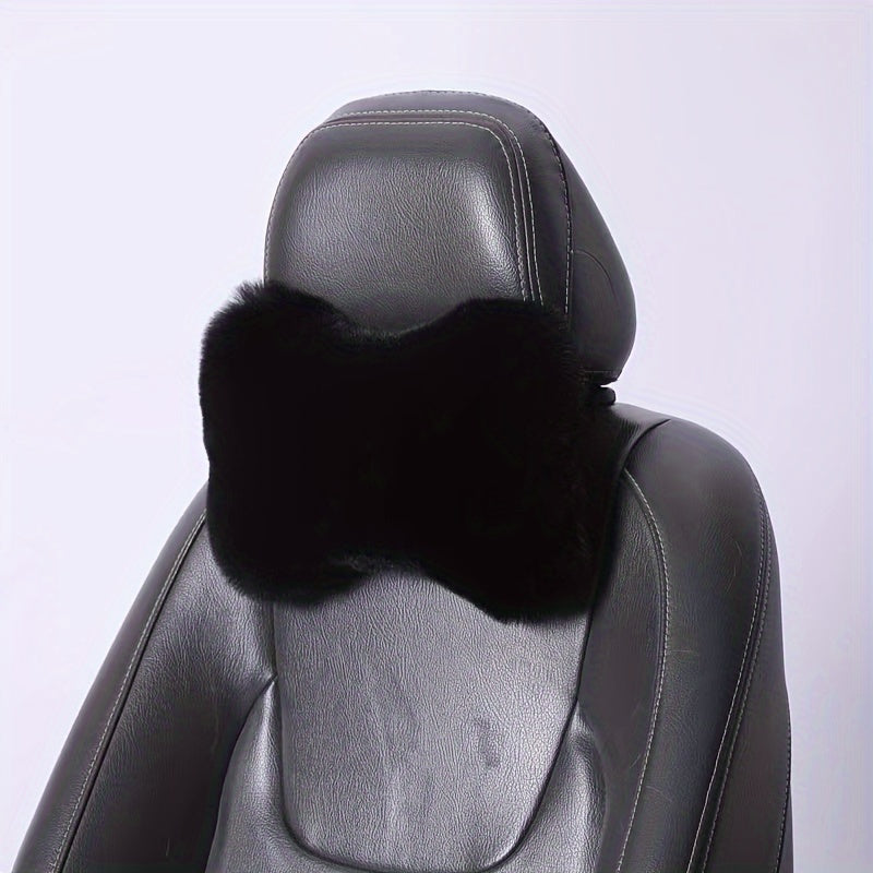 Rabbit Plush Car Headrest Pillow Set