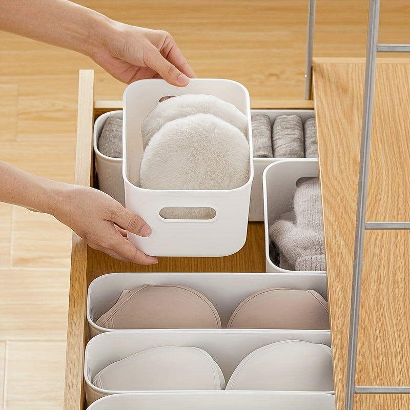 Cosmetic Storage Box Desktop Snack Storage Basket Plastic Skincare Container