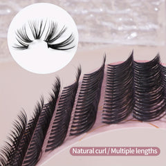 280pcs Mixed Size Thick Fluffy Fishtail Grafting Eyelashes 8-16mm