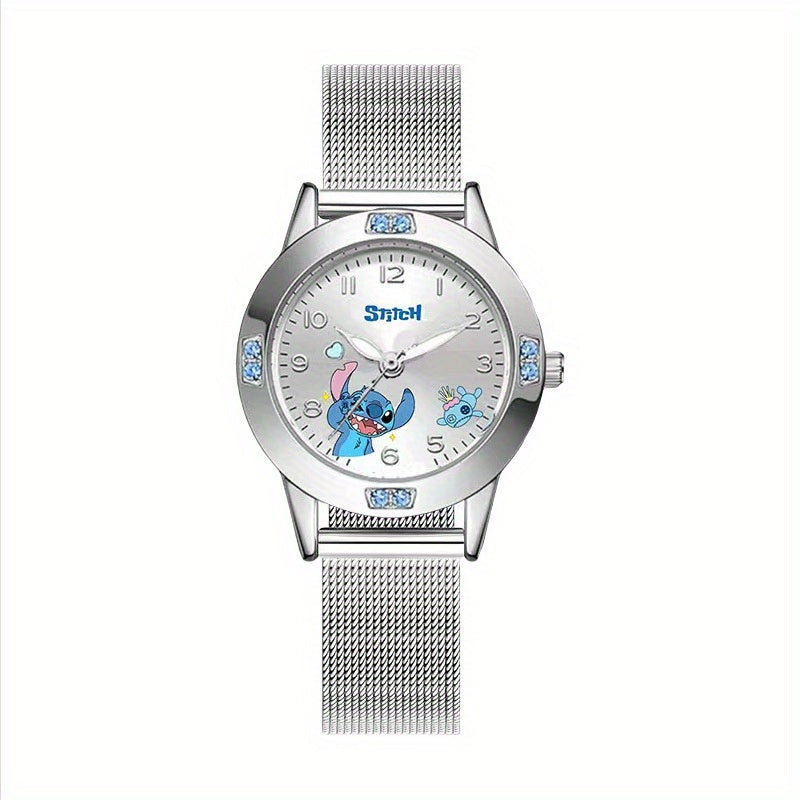 Cute Stitch Cartoon Watch for Teens - High Quartz Wristwatch
