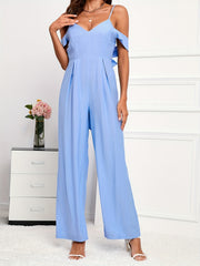 Backless Wide Leg Jumpsuit for Spring & Summer