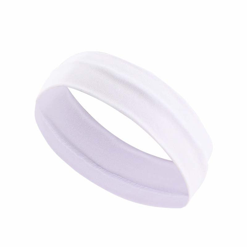 Solid Stretchy Sports Headband Non Slip Yoga Band Women's Sweatband