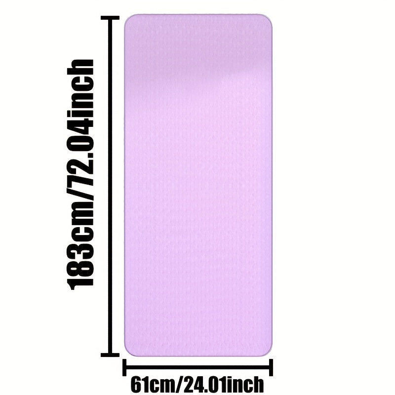 TPE Eco Friendly Double layer Fitness Mat Non slip 6.0ft 24.02inch
