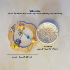 Cotton Rope Bird Breeding Nest Hanging Rest Bed Swing Hammock Toy