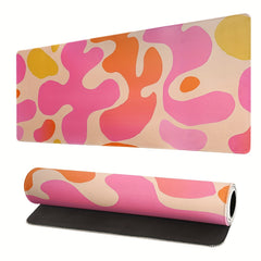 Abstract Non Slip Rubber Base Desk Mat