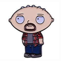 Anime Baby Guy Cartoon Brooch Pins - Creative Touch for Outfits & Special Gift