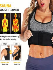 Sleeveless Sweat Sauna Vest for Workouts & Weight Loss